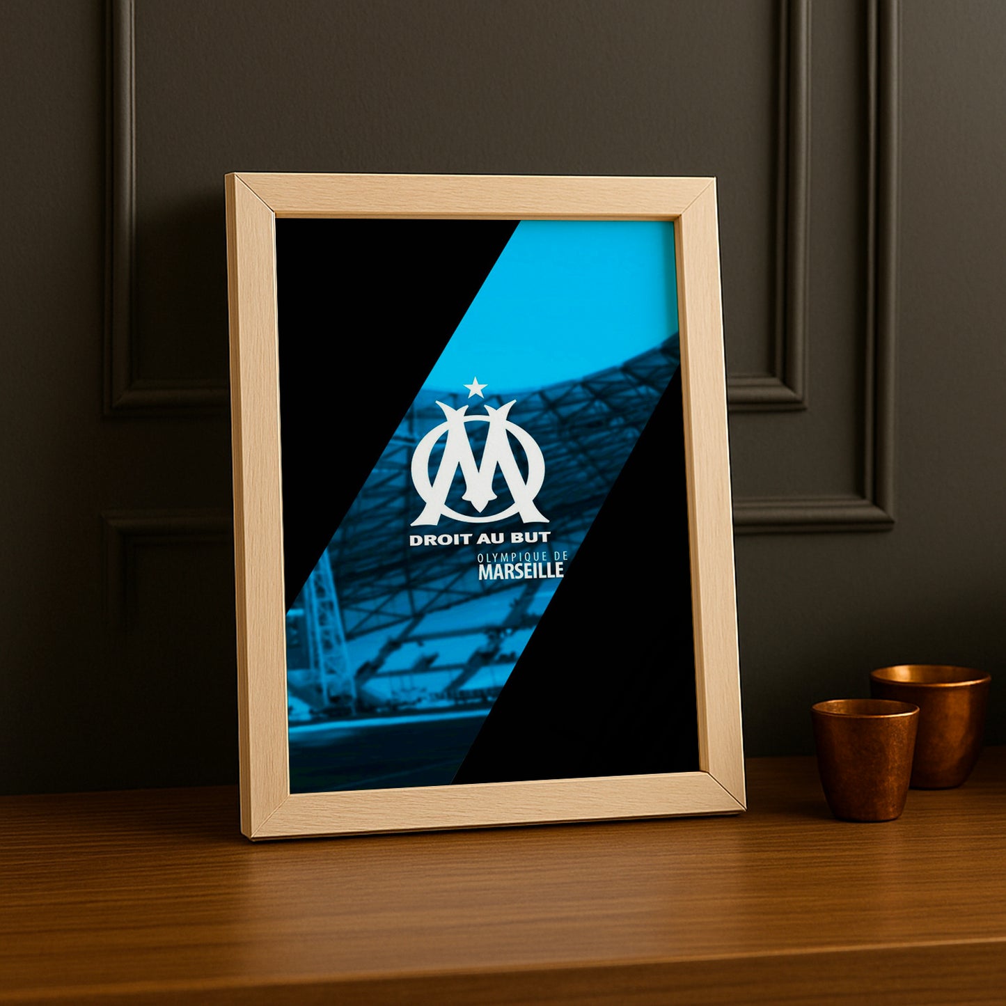 Cadre Photo Olympique de Marseille - Aesthetic