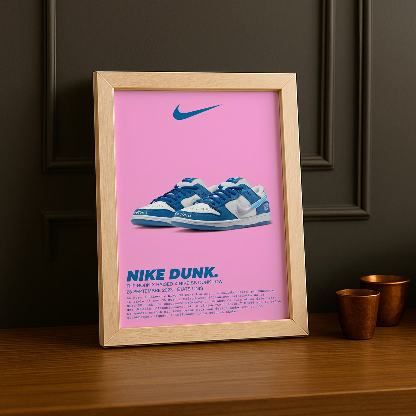 Der Born x Raised x Nike SB Dunk Low Fotorahmen 
