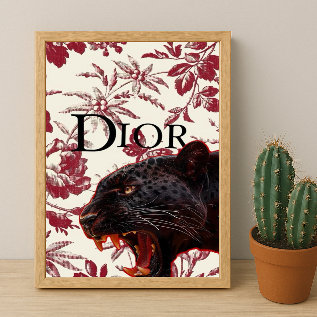 Cadre photo Dior Black Tiger