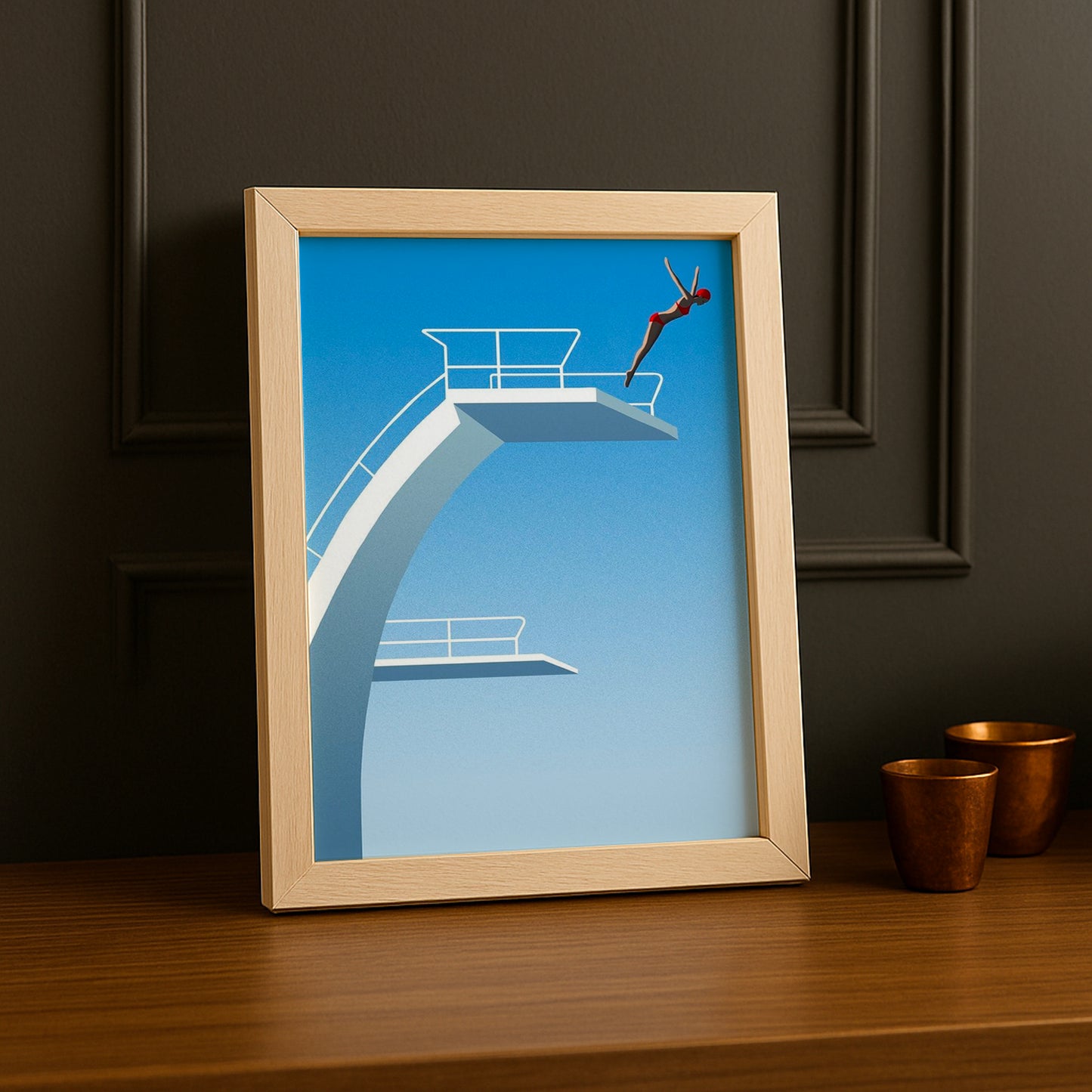 Cadre Photo Natation - Plongeoir