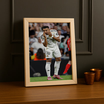 Poster encadrée Real Madrid - Kylian Mbappé Célébration