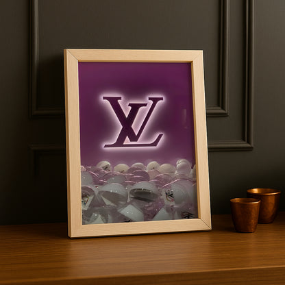 Cadre photo Louis Vuitton Fuschia