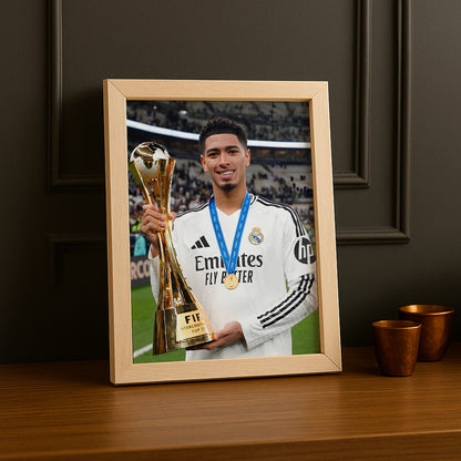 Cadre Photo Real Madrid - Jude Bellingham Trophée