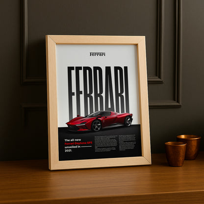 Poster Voitures - Ferrari Daytona SP3