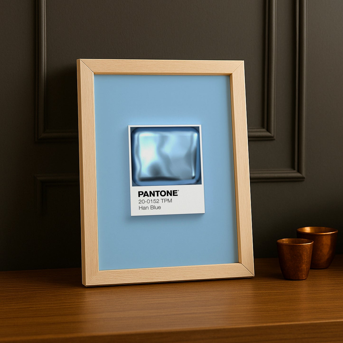 Cadre Photo Pantone Étiquette - Han Blue