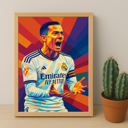 Cadre Photo Lucas Vázquez Real Madrid – Affiche HD Encadrée Papier Premium