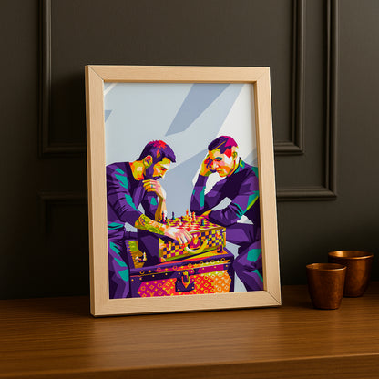 Cadre photo Louis Vuitton - Cristiano Ronaldo x Messi