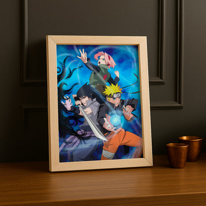 Cadre Photo Naruto - Group Fight Pose