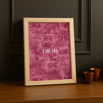 Cadre photo Dior Rose Dessin