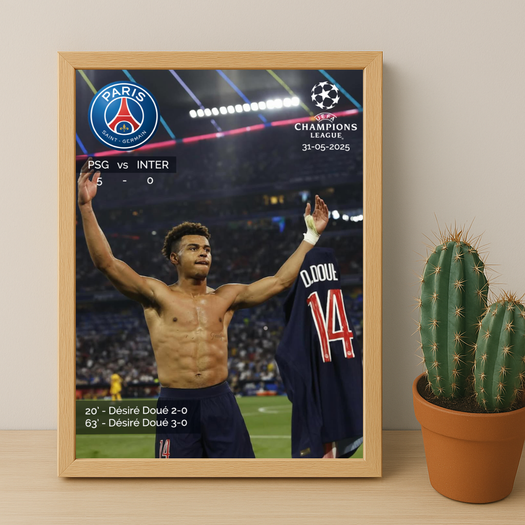 Poster Paris Saint-Germain Désiré Doué