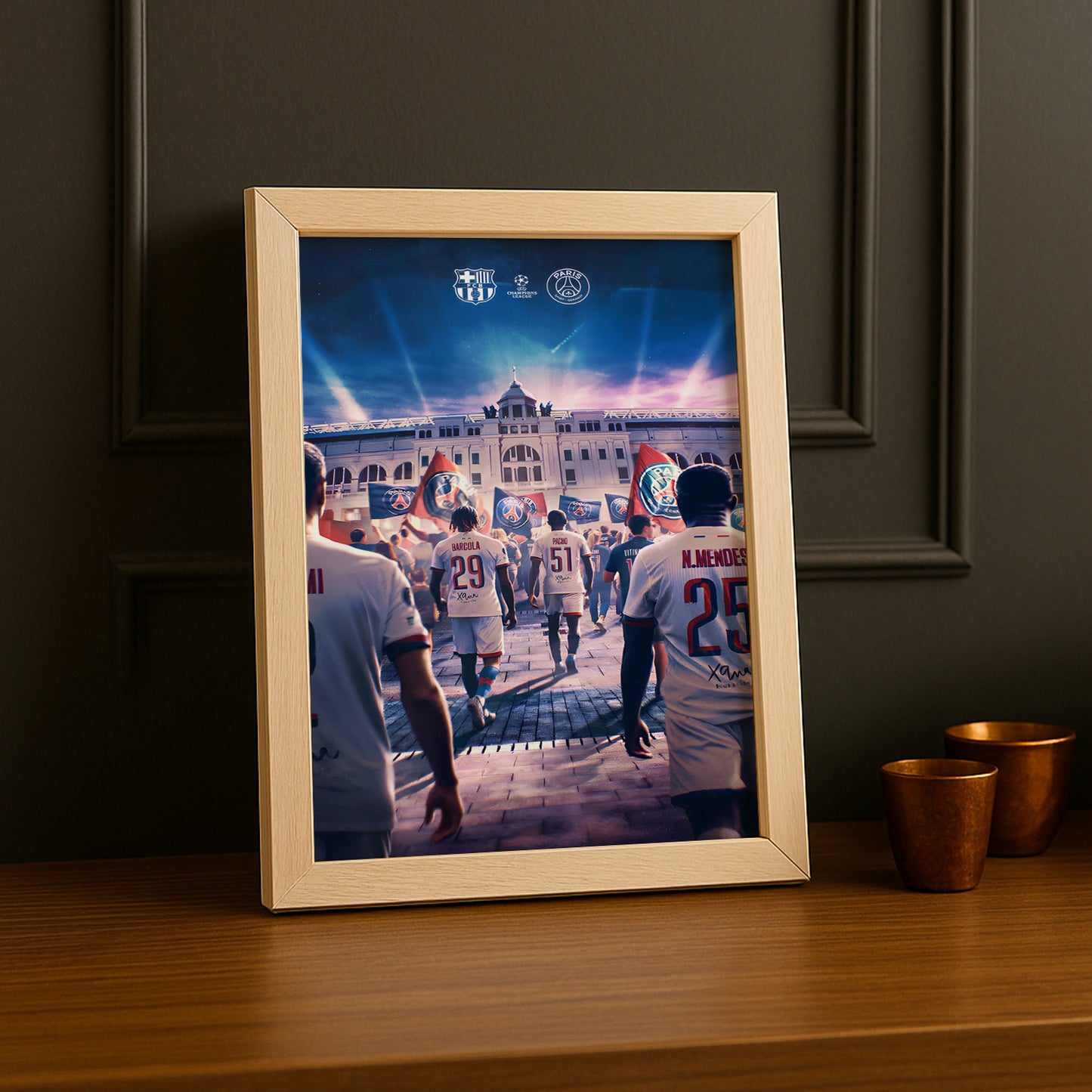 Poster encadrée Paris Saint-Germain - Illustration