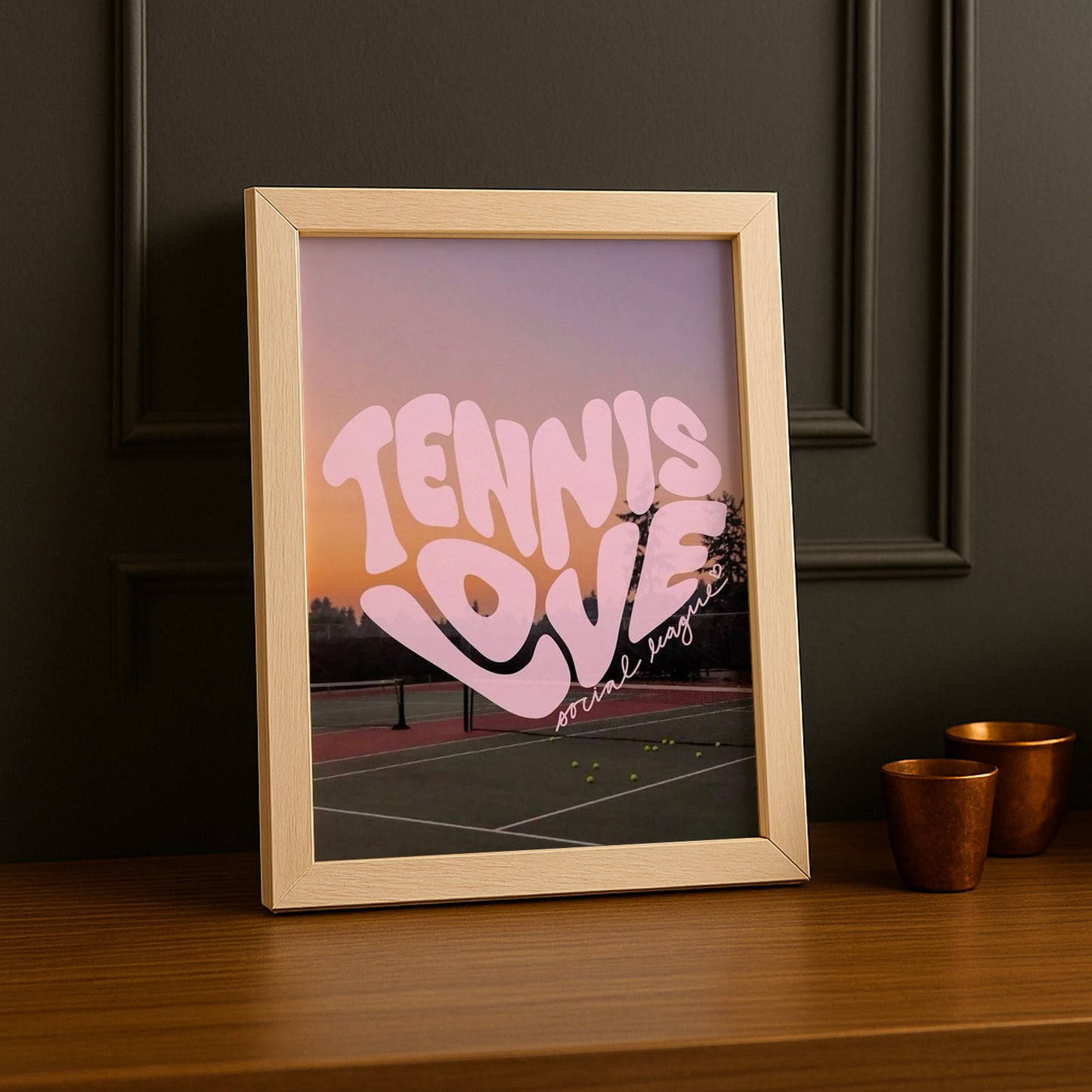 Cadre photo Tennis - Love