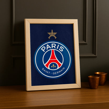 Cadre photo Paris Saint-Germain logo étoilée