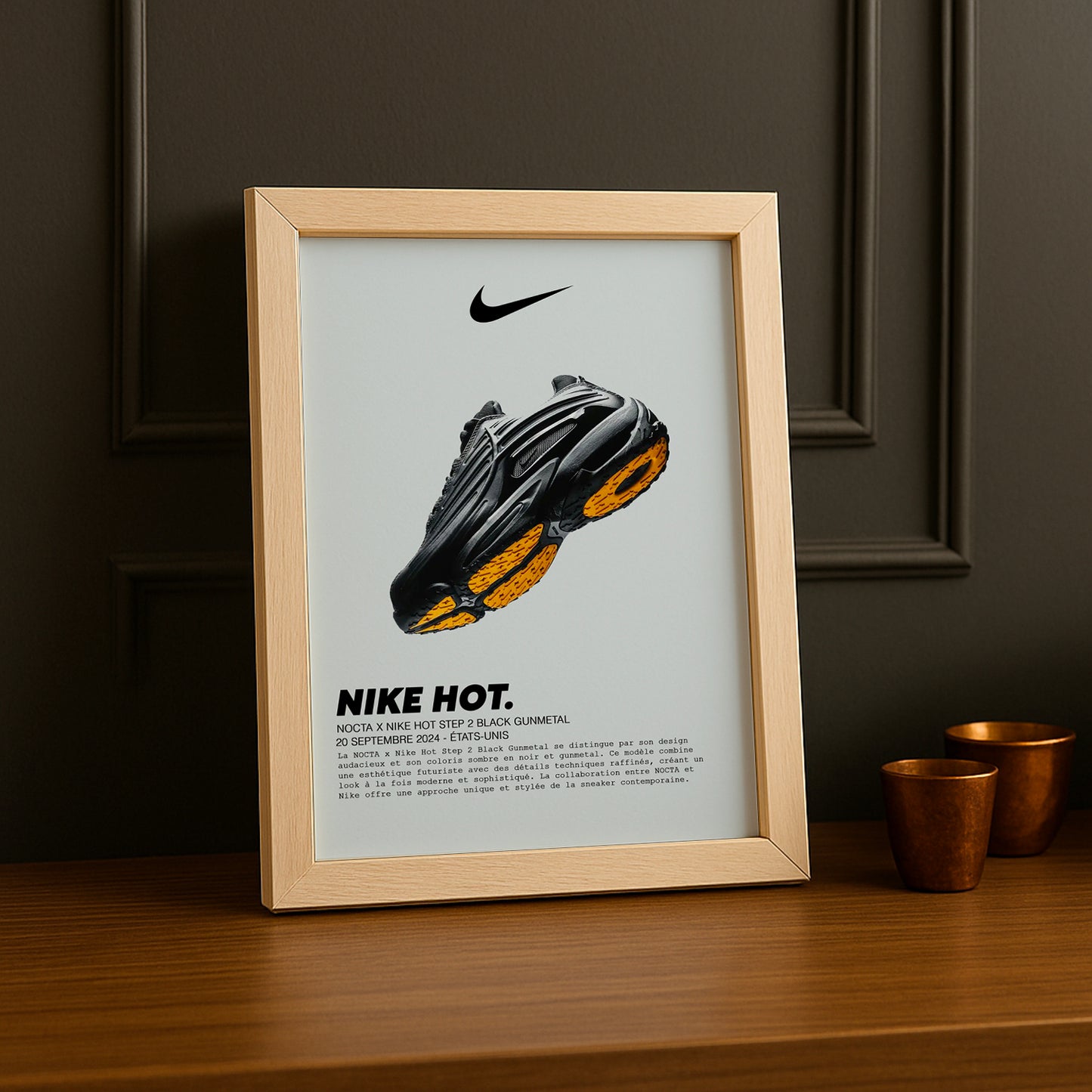 Cadre photo Nocta x Nike Hot Step 2 Black Gunmetal