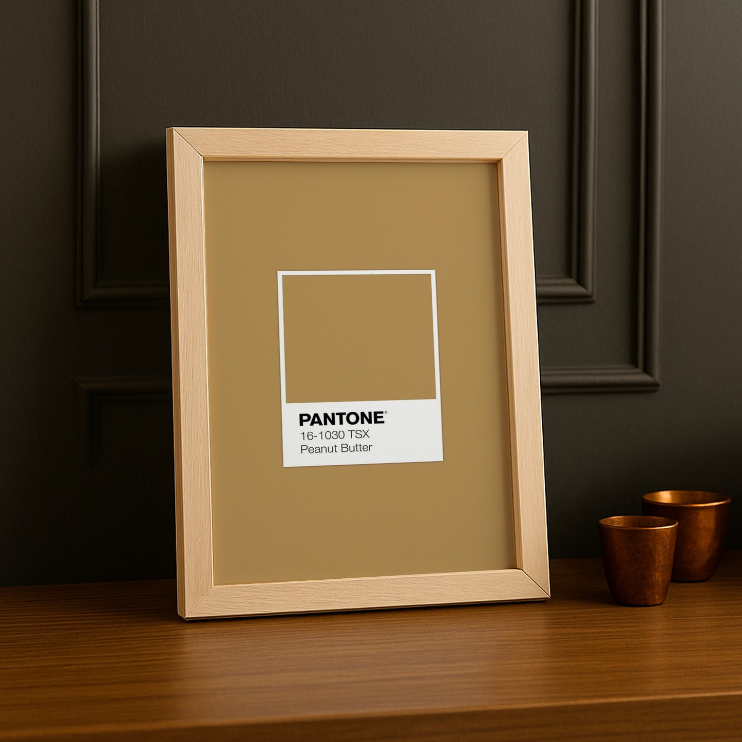 Cadre Photo Pantone Étiquette - Peanut Butter