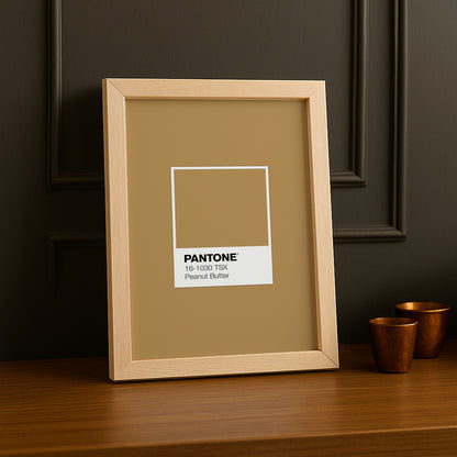 Cadre Photo Pantone Étiquette - Peanut Butter