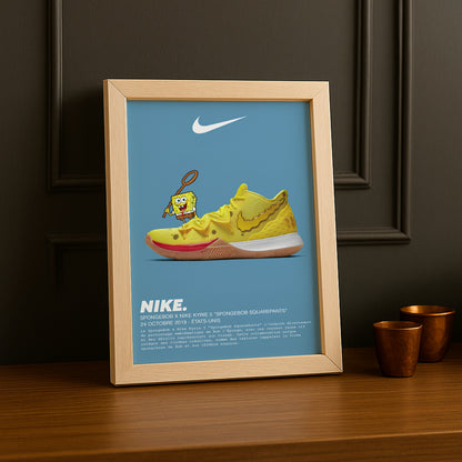 Cadre photo Spongebob x Nike Kyrie 5 Bob l'éponge