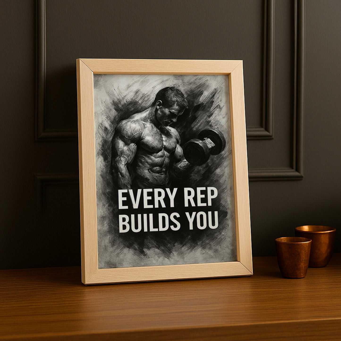 Cadre Photo Musculation - Every Rep Builds You