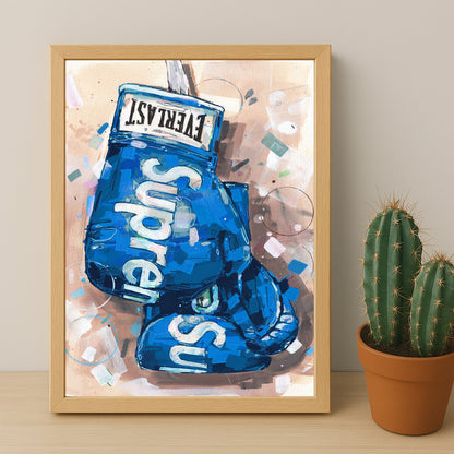 Cadre photo Supreme - Boxing bleu