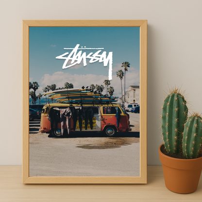 Cadre photo Stüssy - Van Surf