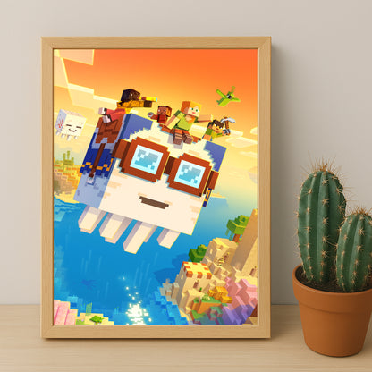 Cadre photo Minecraft - A la poursuite des cieux