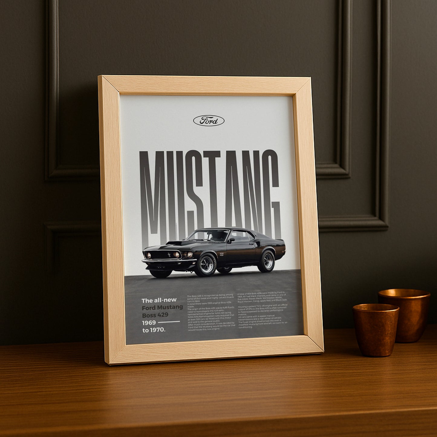Poster Voitures - Ford Mustang Boss 429