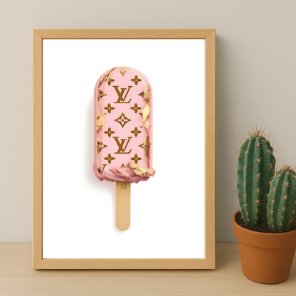 Cadre photo Louis Vuitton Glace dorée