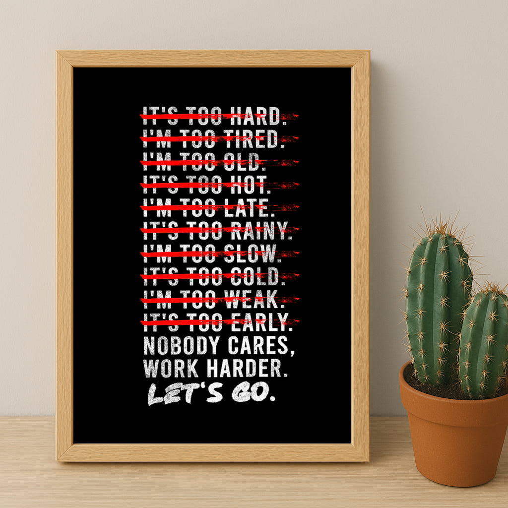 Cadre photo Motivation - Work Harder