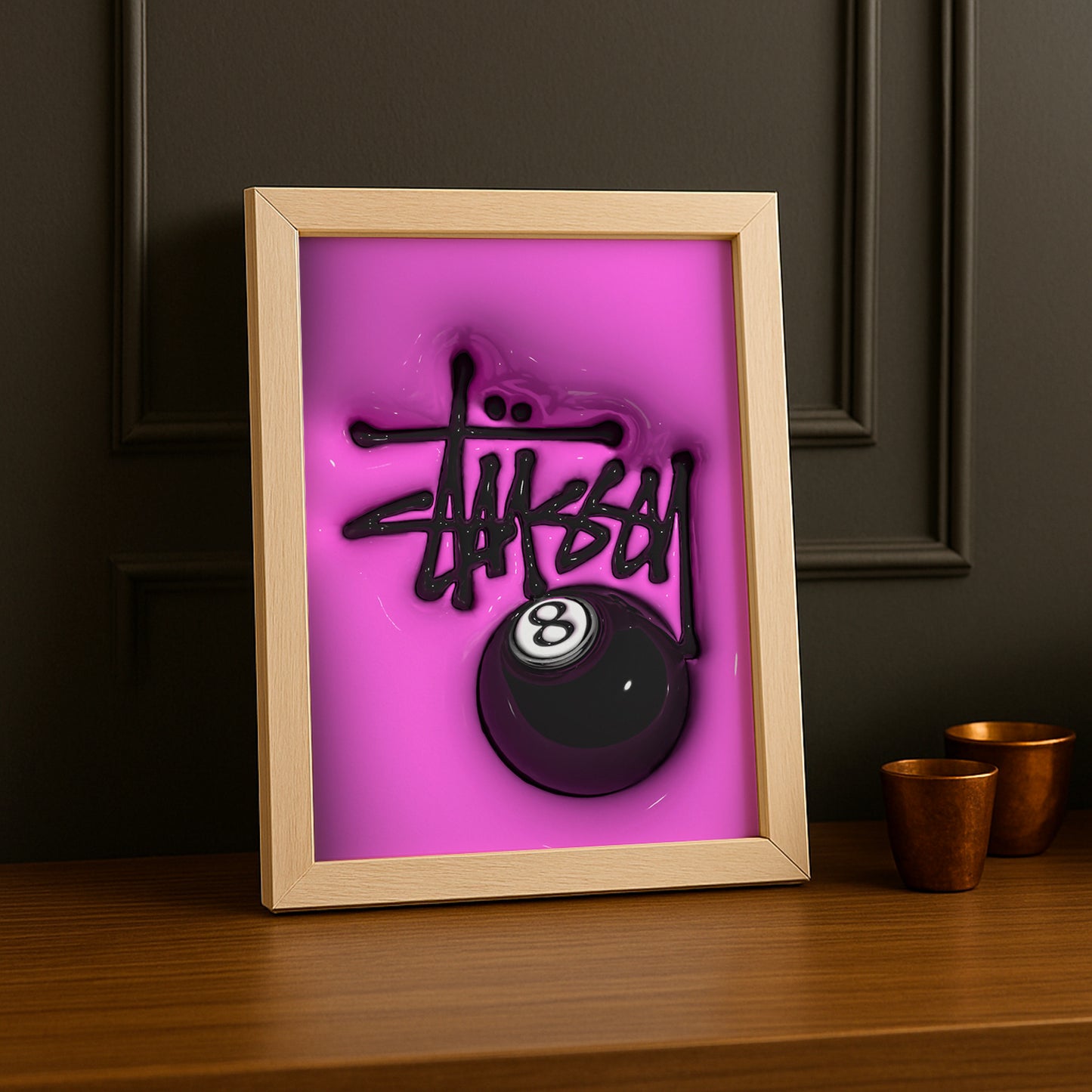 Cadre photo Stüssy - 3D Pink