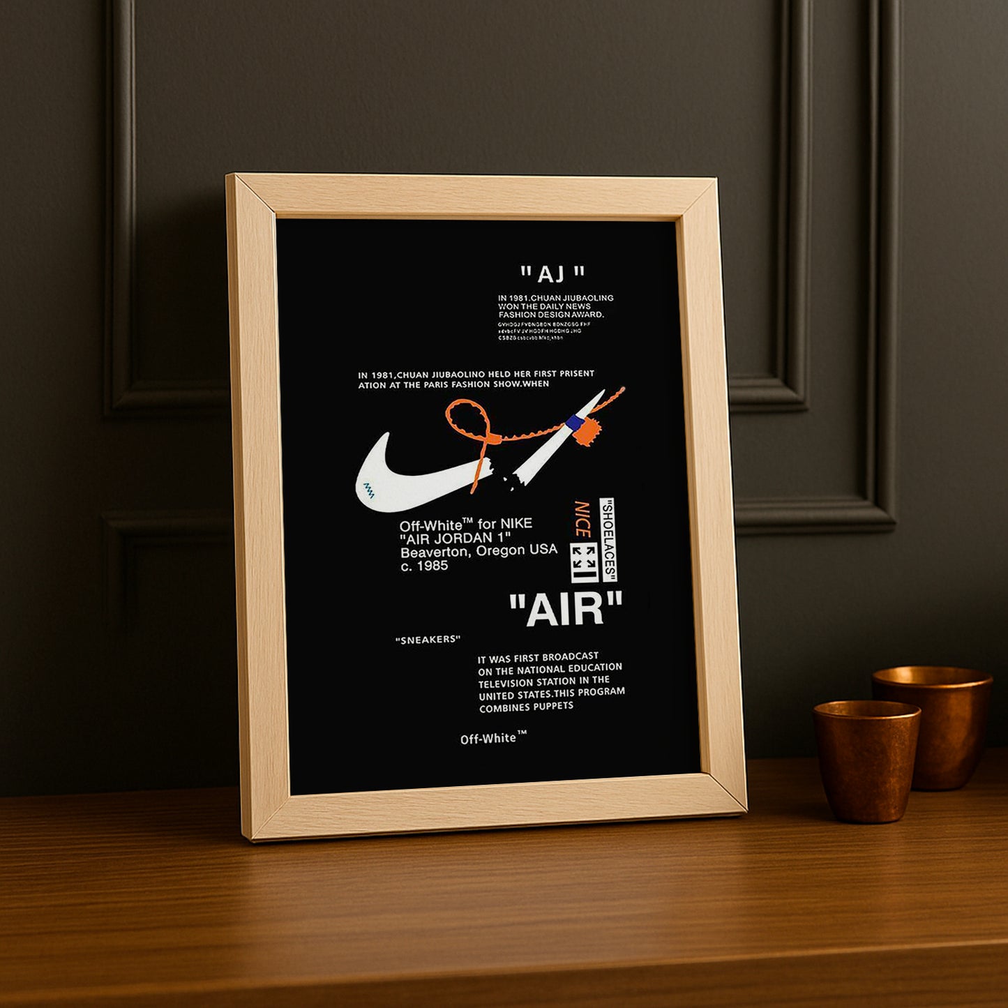 Cadre photo Off-White x Nike