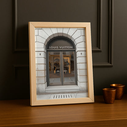 Cadre photo Louis Vuitton magasin