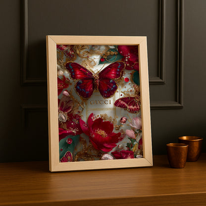 Cadre Photo Gucci - Papillons Illustration
