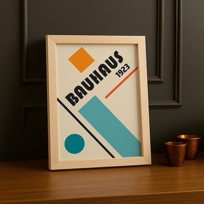 Cadre Photo Bauhaus - 1923 Orange & Blue