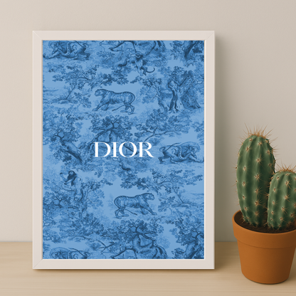Cadre photo Dior Bleu Dessin