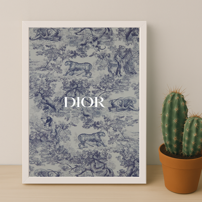 Cadre photo Dior Gris Dessin