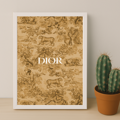 Cadre photo Dior Orange Dessin
