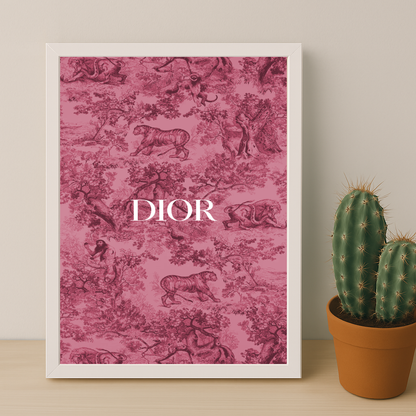 Cadre photo Dior Rose Dessin