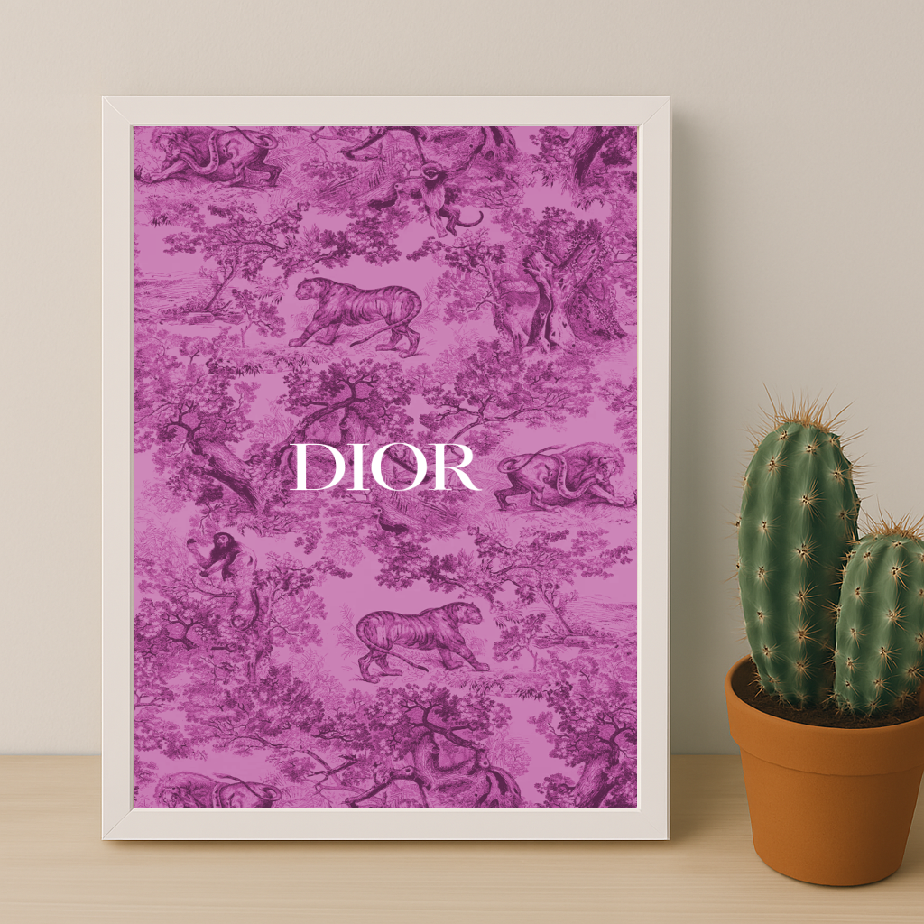 Cadre photo Dior Pink Dessin