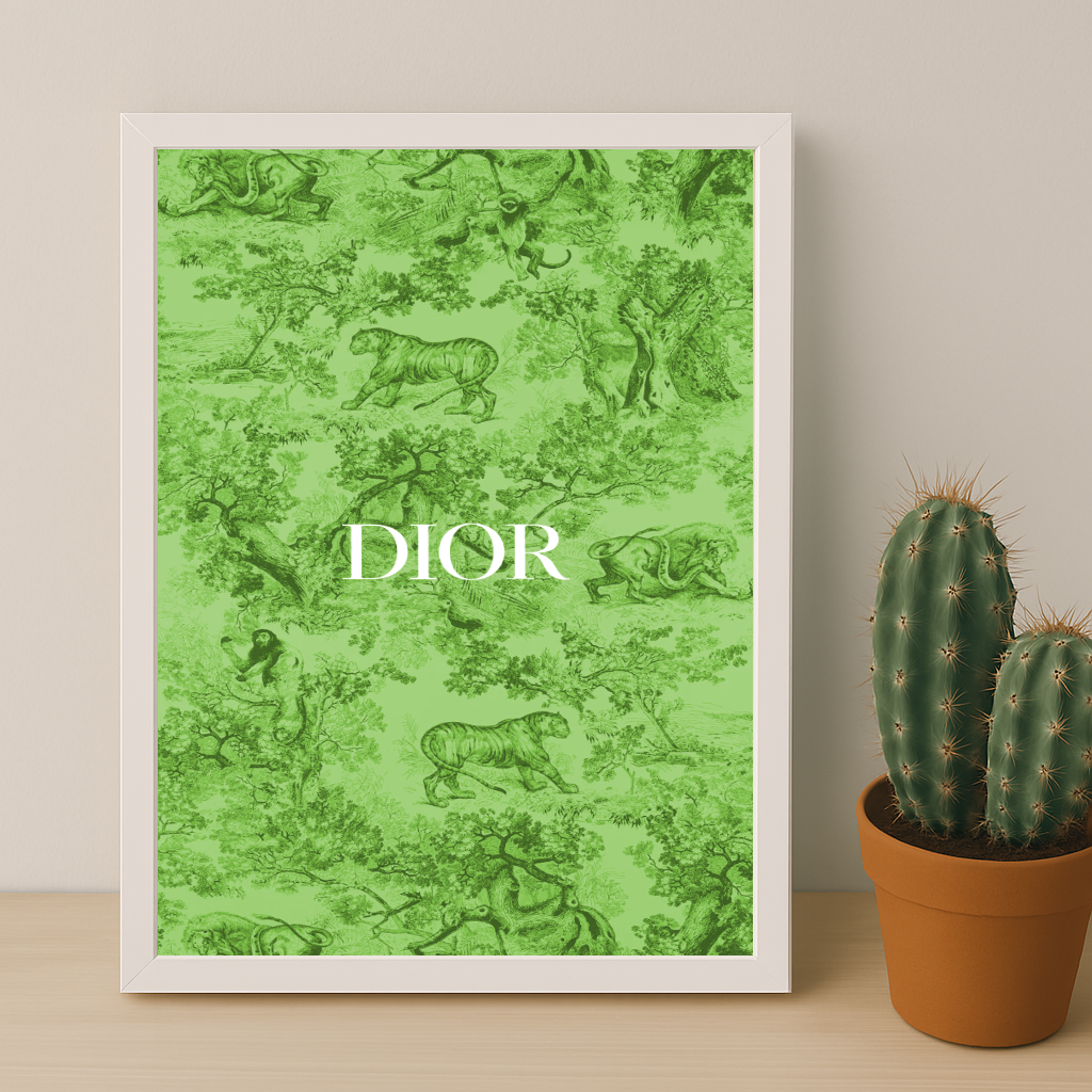 Cadre photo Dior Green Dessin