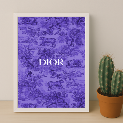 Cadre photo Dior Violet Dessin