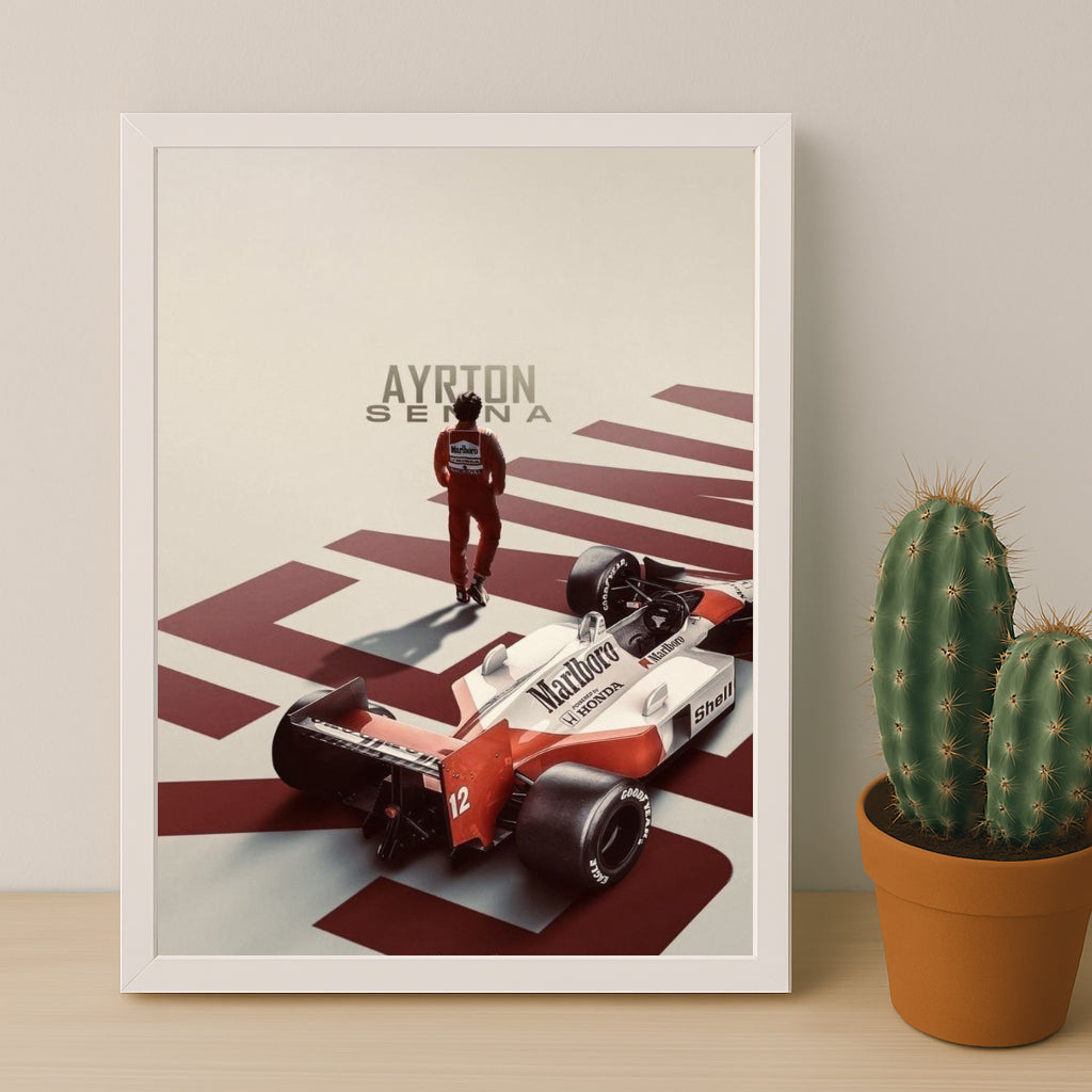 Poster encadrée Formule 1 - Ayrton Senna