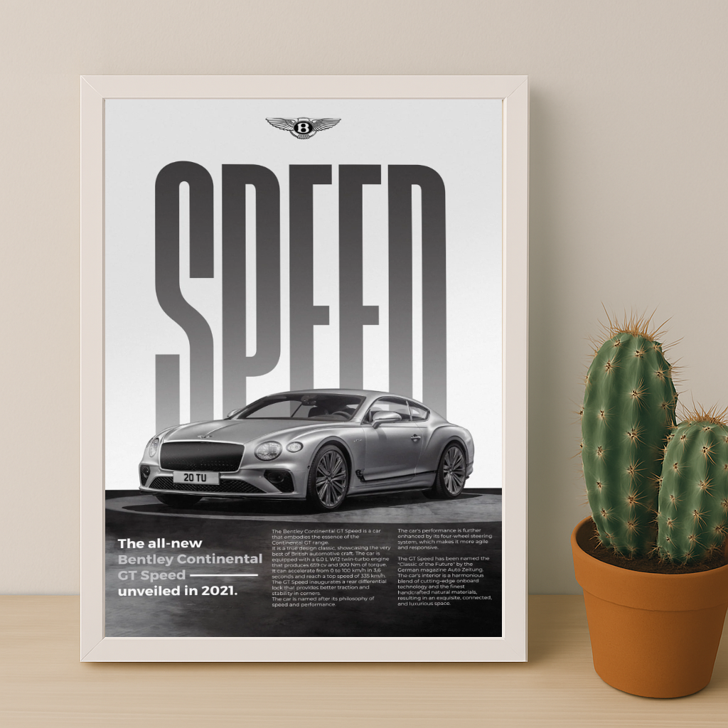Poster Voitures - Bentley Continental GT Speed
