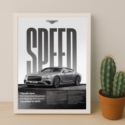 Poster Voitures - Bentley Continental GT Speed