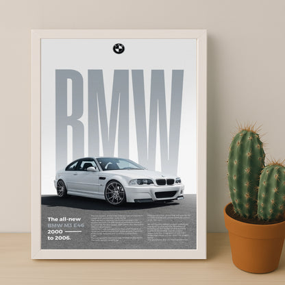 Poster Voitures - BMW M3 E46