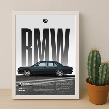 Poster Voitures - BMW M5 E28