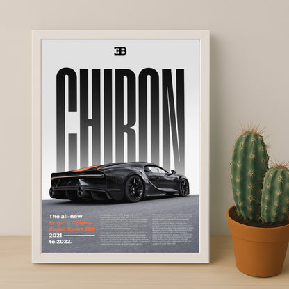 Poster Voitures - Bugatti Chiron Super Sport