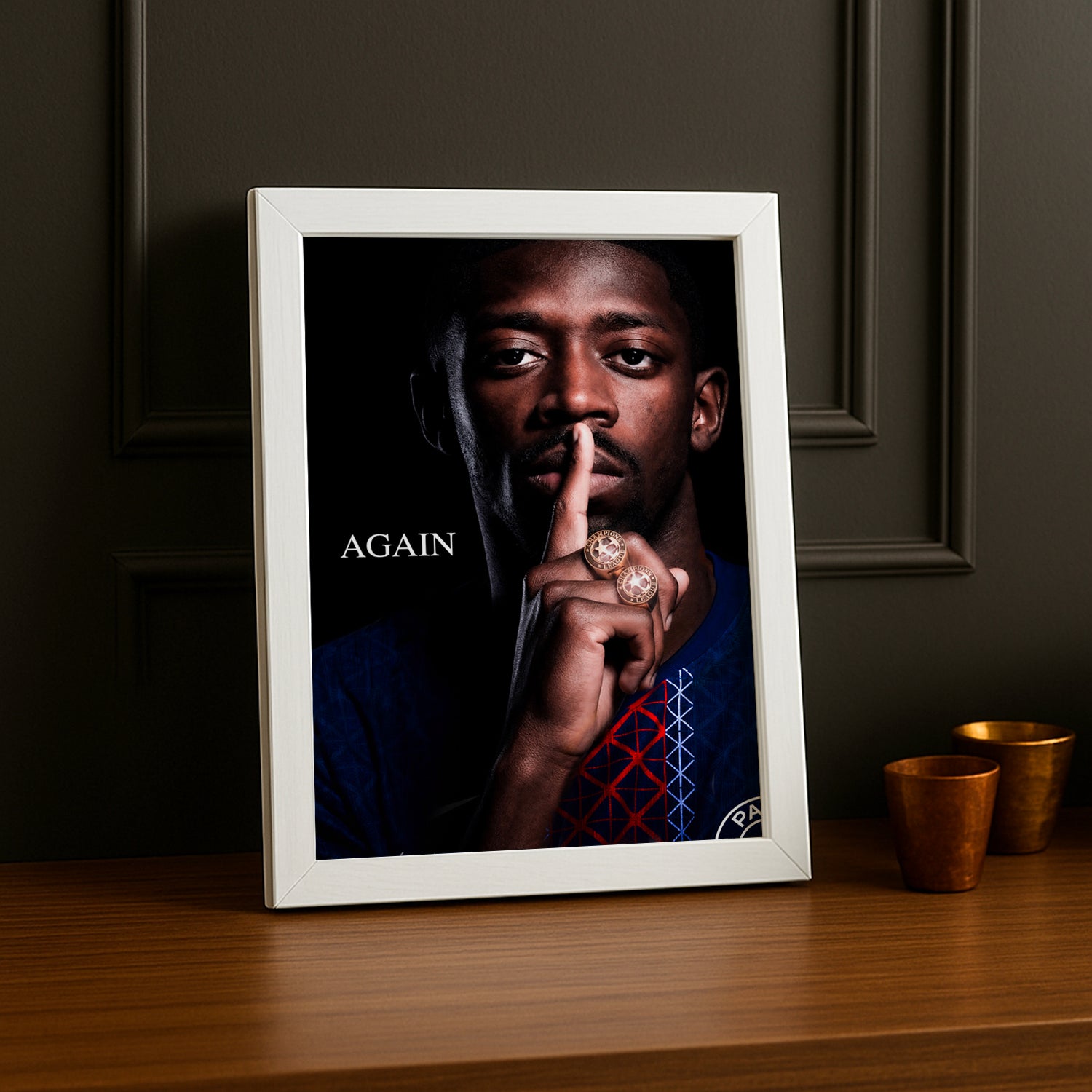 Cadre Photo Dembélé – "Again" Silence PSG Back 2 Back Champions League TonCadre