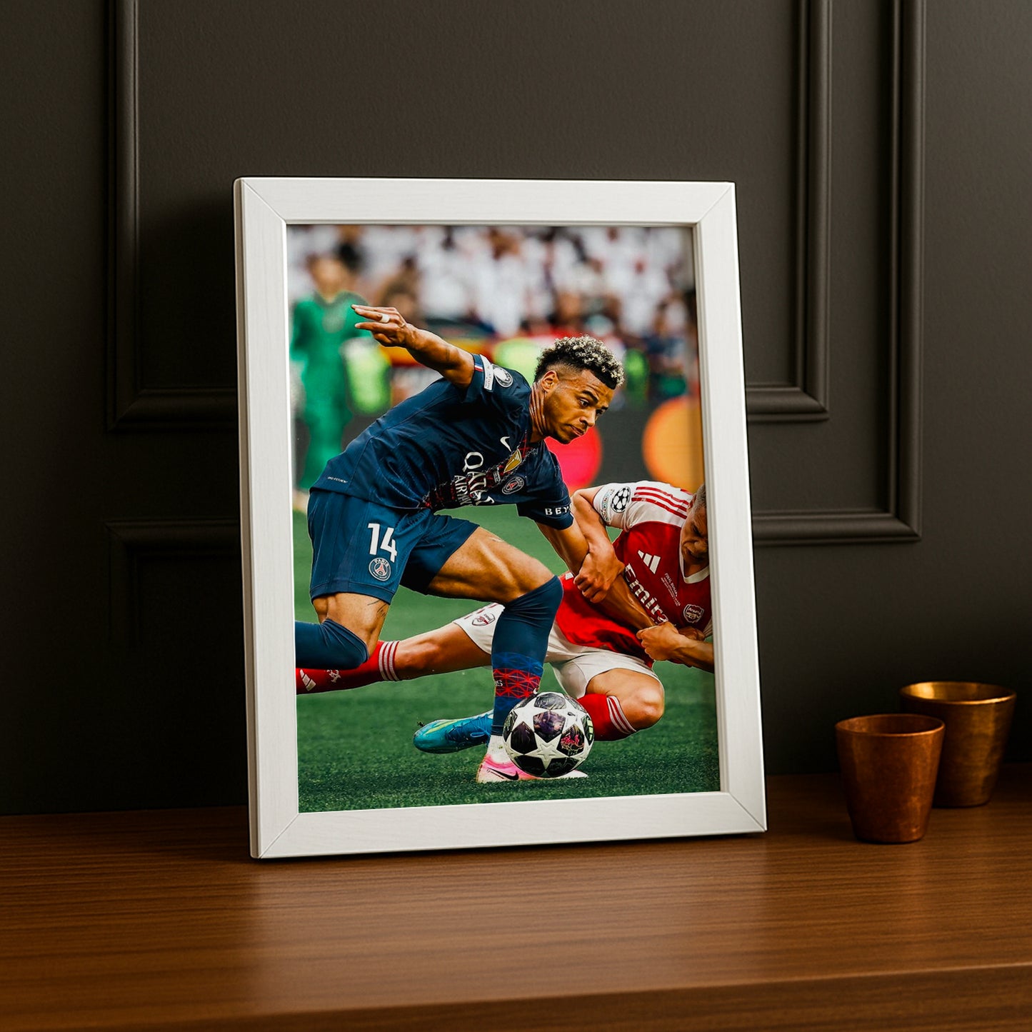 Cadre Photo Désiré Doué – Dribble Finale PSG vs Arsenal Champions League 2026 TonCadre