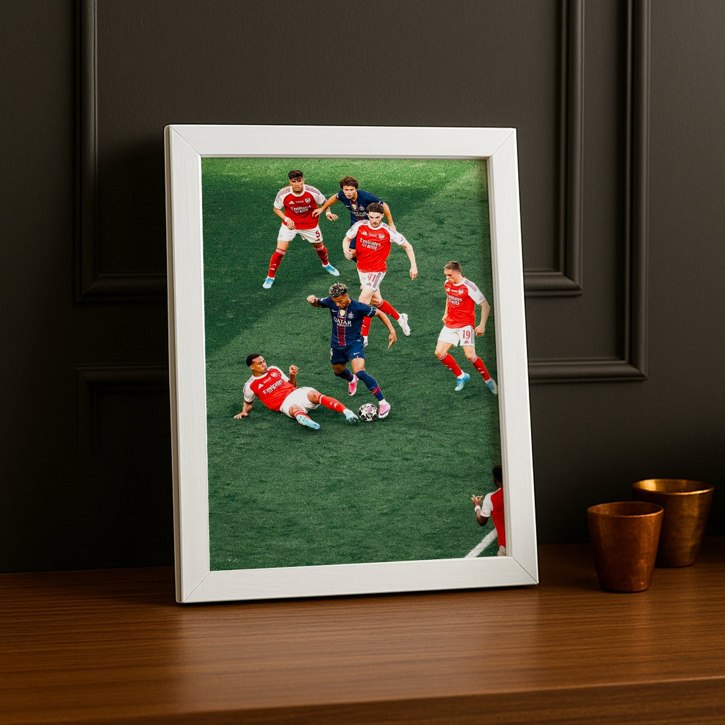 Cadre Photo Désiré Doué – Seul contre Tous Finale PSG vs Arsenal 2026 TonCadre