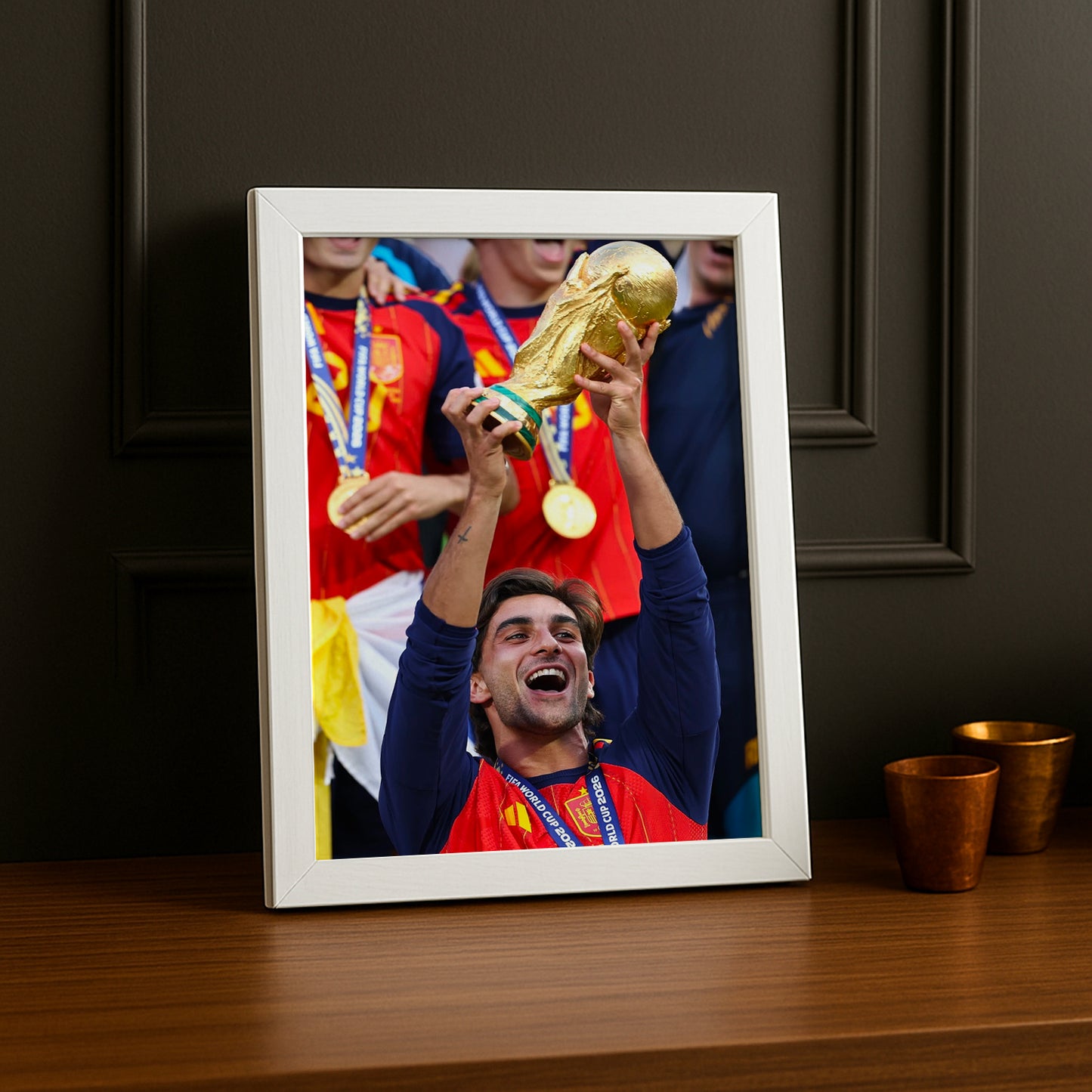 Cadre Photo Ferran Torres Coupe du Monde 2026 – Espagne Trophée TonCadre